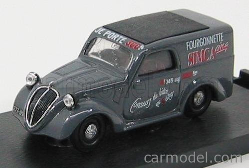 Brumm - Simca 5 Van Salone Auto Parigi 1936 Grey