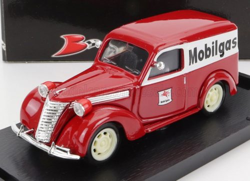 Brumm - FIAT 1100 E VAN MOBILGAS 1956 RED WHITE