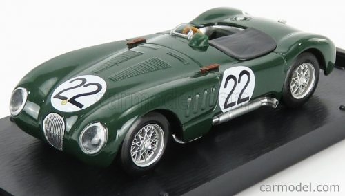 Brumm - Jaguar C-Type Xk-120C 3.4L S6 Team Jaguar Cars Ltd N 22 24H Le Mans 1951 S.Moss - J.Fairman British Racing Green