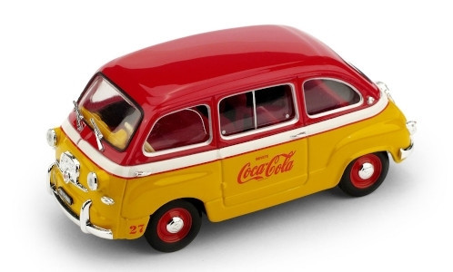 Brumm - Fiat 600D Multipla  1960  Coca Cola  1:43