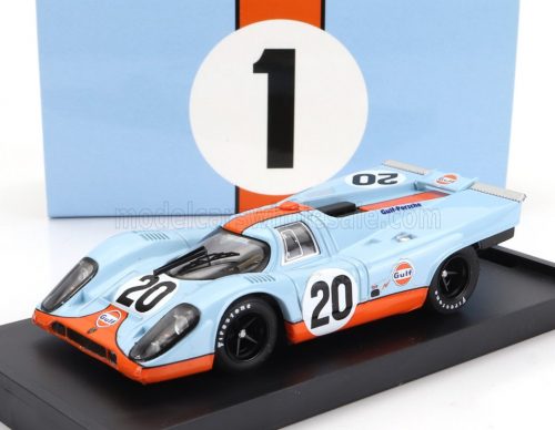 Brumm - PORSCHE 917K 4.5L TEAM JOHN WYER AUTOMOTIVE ENGINEERING LTD GULF N 20 24h LE MANS 1970 JO SIFFERT - BRIAN REDMANN LIGHT BLUE ORANGE