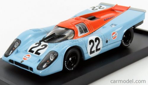 Brumm - Porsche 917K Scuderia Jwa Gulf N 22 24H Le Mans 1970 Hailwood - Hobbs - 50Th Anniversary Gulf Racing Light Blue Orange