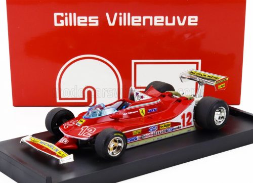 Brumm - FERRARI F1  312T4 N 12 2nd GP FRENCH GP 1979 GILLES VILLENEUVE RED