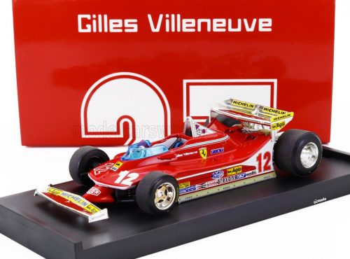 Brumm - FERRARI F1  312T4 N 12 MONACO GP 1979 GILLES VILLENEUVE RED