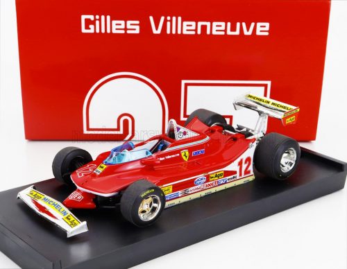 Brumm - FERRARI F1  312T4 N 12 WINNER USA OVEST GP 1979 GILLES VILLENEUVE RED