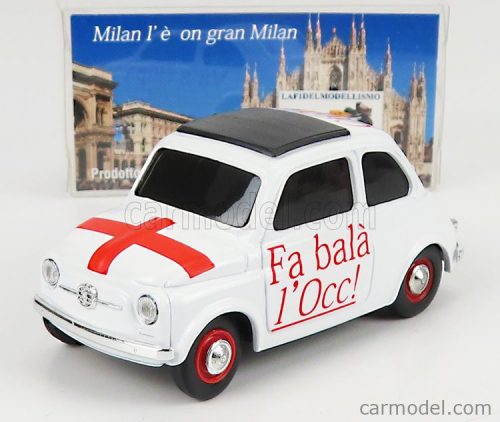 Brumm Prom - Fiat 500 1965 - Detti Milanesi - Fa Bala' L'Occ ! - Ciula ! - Va A Ciapa' I Ratt ! White Red