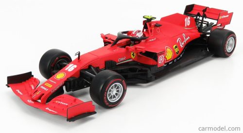 Burago - Ferrari F1 Sf1000 Team Scuderia Ferrari Mission Winnow N 16 2Nd Austrian Gp 2020 C.Leclerc - With Soft Red Wheels Matt Red