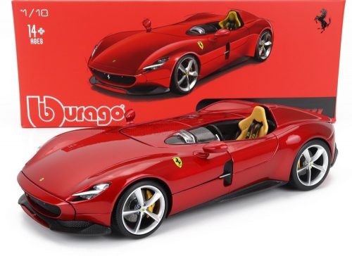 Burago - FERRARI MONZA SP1 2018 - EXCLUSIVE CARMODEL RED MET