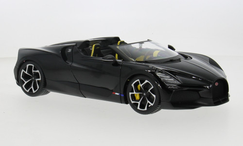 Burago - Bugatti W16 Mistral Cabriolet, schwarz, 1:18