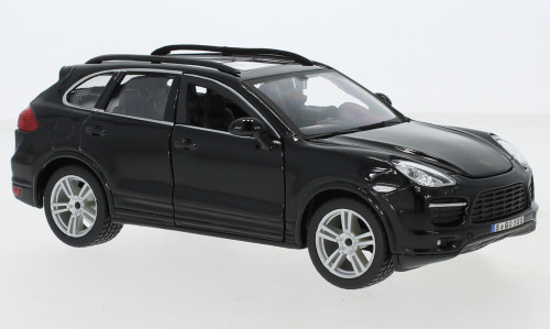 Burago - Porsche Cayenne (92A) Turbo, schwarz, 1:24