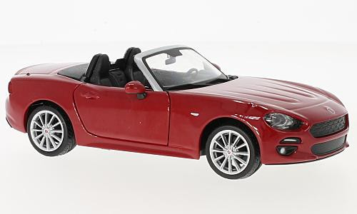 Burago - Fiat 124 Spider, rot, 2017, 1:24