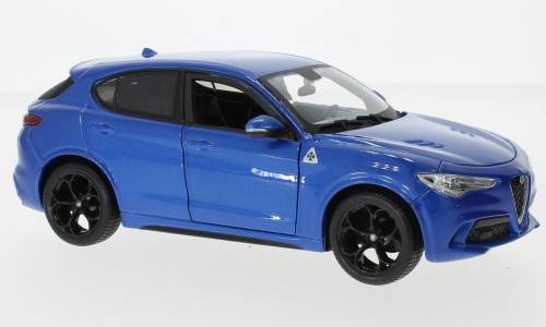 Burago - Alfa Romeo Stelvio, blau, 1:24