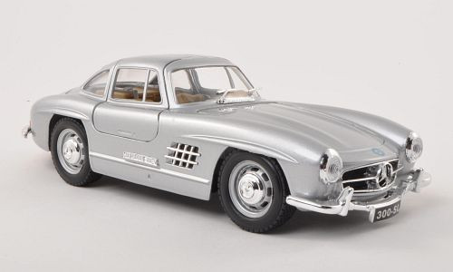 Burago - Mercedes 300 SL (W198), silber, 1954, 1:24