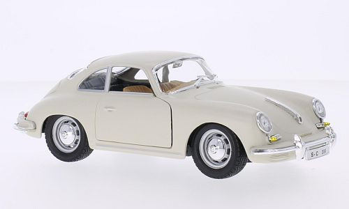 Burago - Porsche 356 B, weiss, 1961, 1:24