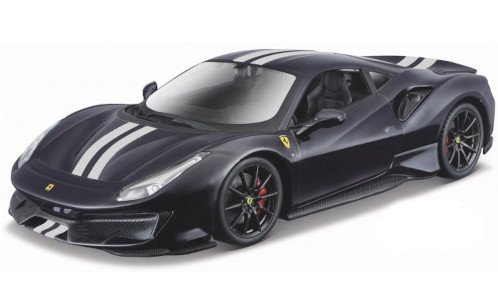 Burago - Ferrari 488 Pista, dunkelblau/silber, 2018, 1:24