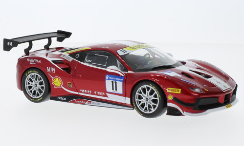 Burago - Ferrari 488 Challenge, 2017, Formula Racing, #11, 1:24