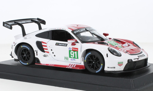 Burago - Porsche 911 RSR-19, 24h Le Mans, 2020, Porsche GT Team, #91, 1:24