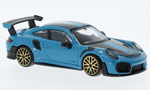 Burago - Porsche 911 GT2 RS, blau/schwarz, 1:43