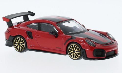 Burago - Porsche 911 GT2 RS, rot/schwarz, 1:43