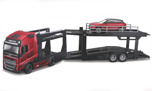 Burago - Volvo FH16 GL 750 XXL, rot/Dekor, 1:43