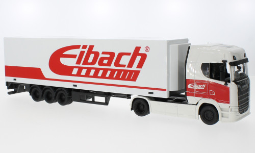 Burago - Scania S730 Highline, weiss/rot, Eibach, 1:43