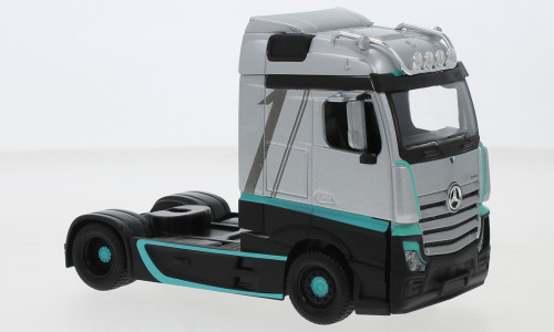 Burago - Mercedes Actros Gigaspace Custom, silber/Dekor, 2020, 1:43