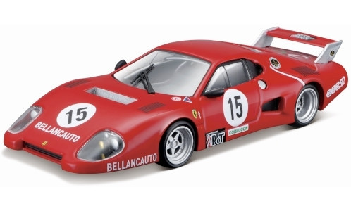 Burago - Ferrari 512 BB Series II, 1000km Monza, 1981, Bellancauto, #15, 1:43