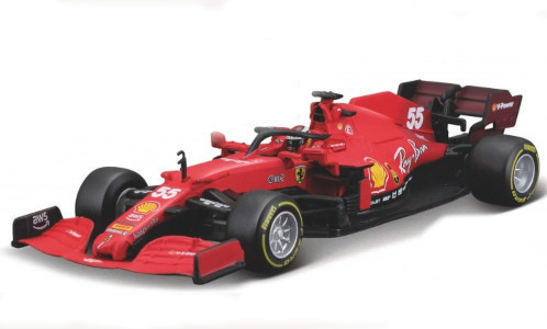 Burago - Ferrari SF21, Formel 1, 2021, Scuderia Ferrari, #55, 1:43