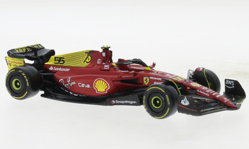 Burago - Ferrari F1-75, Formel 1, GP Monza, 2022, Scuderia Ferrari, #55, 1:43