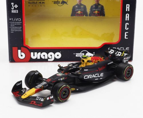 Burago - RED BULL F1  RB20 TEAM ORACLE RED BULL RACING N 11 SEASON 2024 SERGIO PEREZ BLUE YELLOW RED