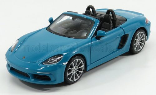 Burago - PORSCHE BOXSTER 718 (982) SPIDER 2016 LIGHT BLUE