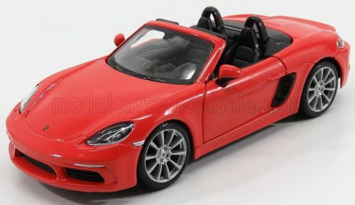 Burago - PORSCHE BOXSTER 718 (982) SPIDER 2016 ORANGE