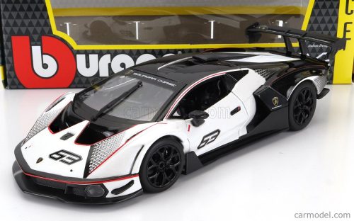 Burago - Lamborghini Essenza Scv12 N 12 2021 White Black