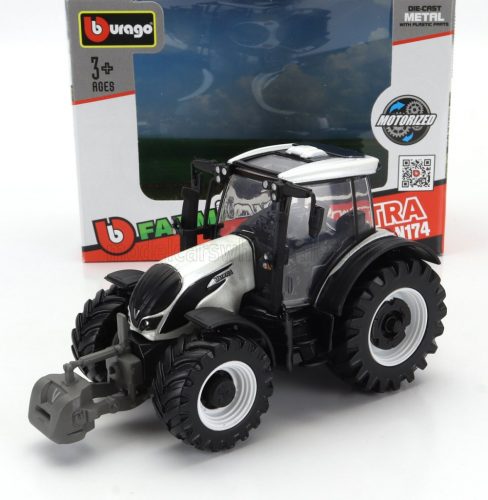 Burago - VALTRA N174 TRACTOR 2017 WHITE BLACK