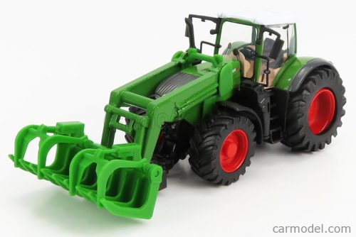 Burago - Fendt Vario 1050 Tractor With Front Grapple 2016 Green Grey Red