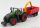 Burago - Fendt Vario 1000 Tractor With Crane And Trailer 2016 Green Grey Red