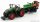 Burago - Fendt Vario 1050 Tractor With Cultivator Trailer 2016 Green Grey Red