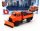 Burago - TRUCK ROAD SECURITY SPAZZANEVE SNOWPLOUGH AND SIGNAL BOARD 2-ASSI 2010 ORANGE