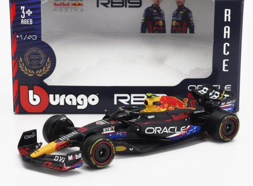 Burago - RED BULL F1  RB19 TEAM ORACLE RED BULL RACING N 11 4th AUSTIN USA GP 2023 SERGIO PEREZ MATT BLUE