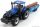 Burago - New Holland T7Hd Tractor With Trailer Trunk Transport - Trasporto Tronchi Blue