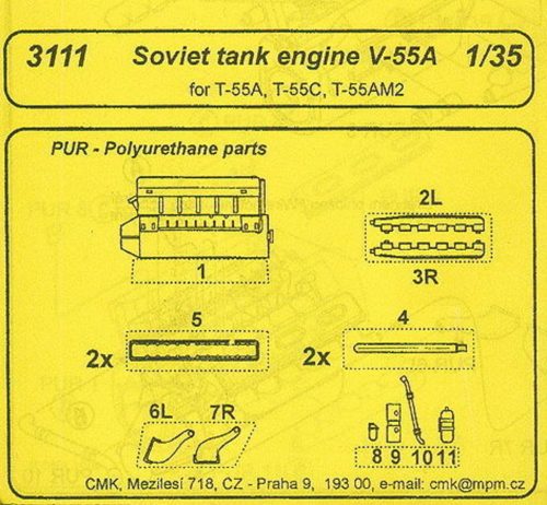 CMK - V-55A Soviet Tank Engine