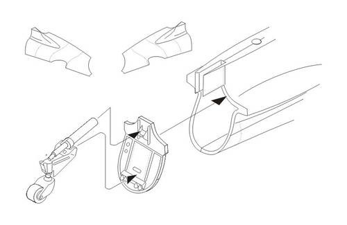 CMK - 1/48 Mitsubishi A6M3/5 - Tail cone set for TAM