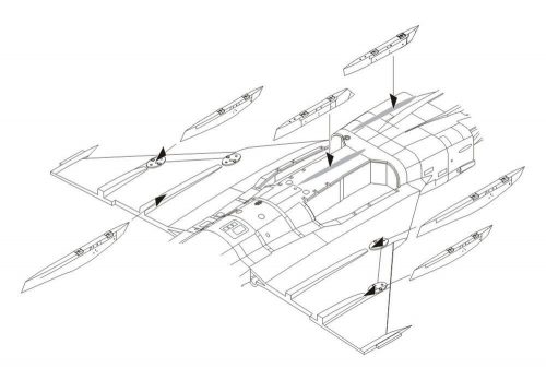 CMK - JAS-39C Gripen-Correction Wing racks