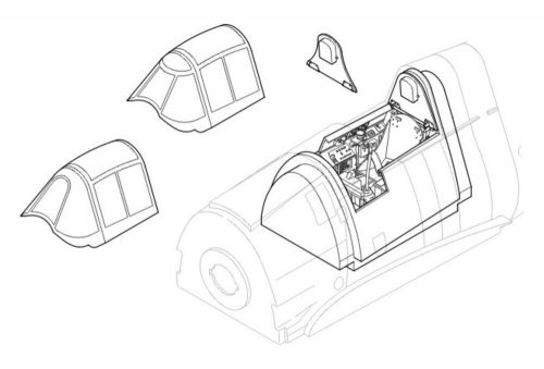 CMK - F6F/-3 Hellcat, Cockpit, Resin + Photoetch