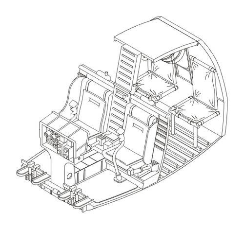 CMK - OH-6 interior für Dragon Bausatz