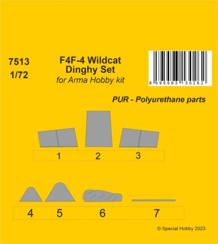 CMK - 1/72 F4F-4 Wildcat Dinghy for Arma Hobby kit