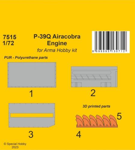 CMK - 1/72 P-39Q Airacobra Engine 