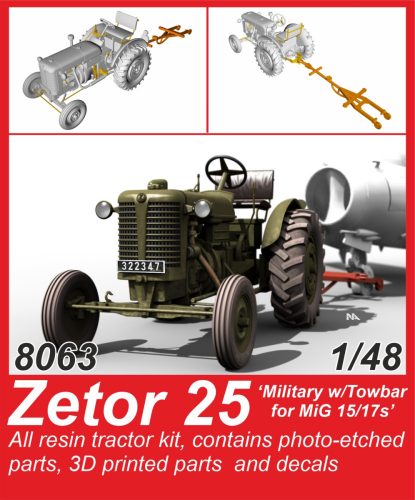 CMK - 1/48 Zetor 25 ‘Military w/Towbar for MiG 15/17s