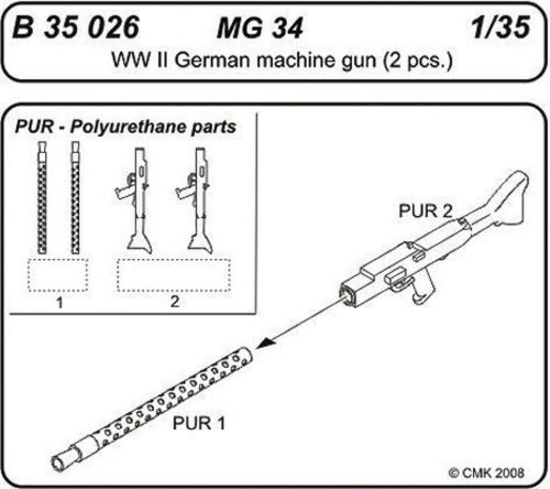 CMK - MG 34 German Machine gun