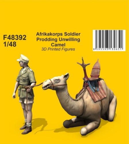 CMK - 1/48 Afrikakorps Soldier Prodding Unwilling Camel